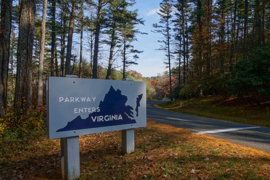Virginia/North Carolina border on the Blue Ridge Parkway