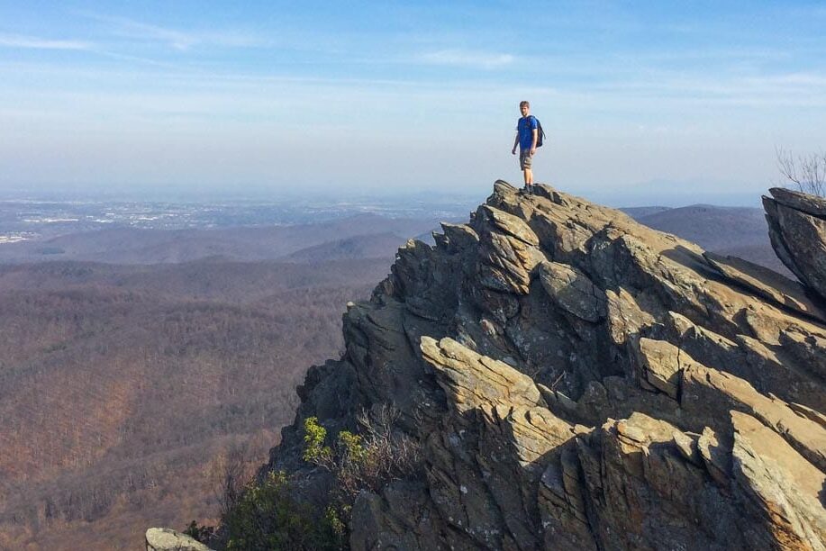 Humpback Rocks Trail, one of the most popular Blue Ridge Parkway hikes