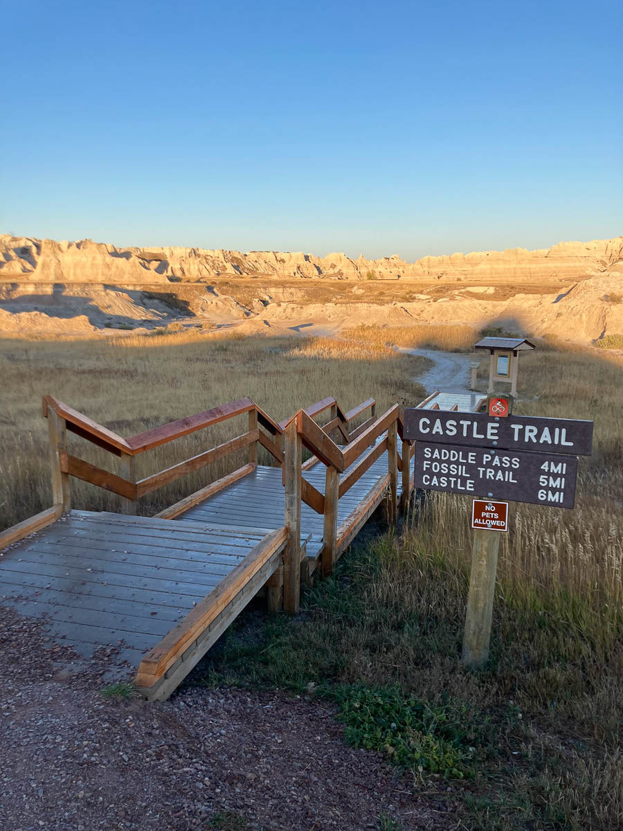Castle Trail start, Badlands National Park, South Dakota