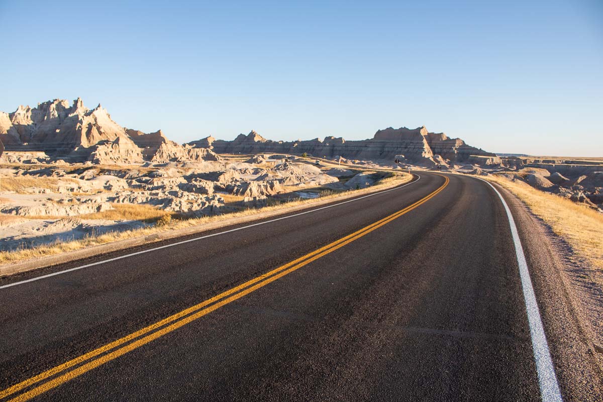 Norbeck Pass on the Badlands Loop Road in Badlands National Park