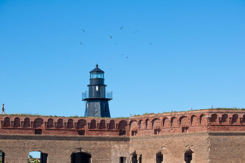 Lighthouse at Fort Jefferson, Dry Tortugas National Park, Florida
