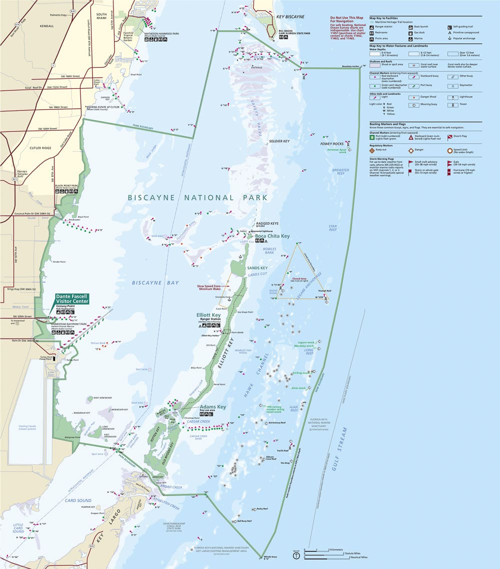 Biscayne National Park Map