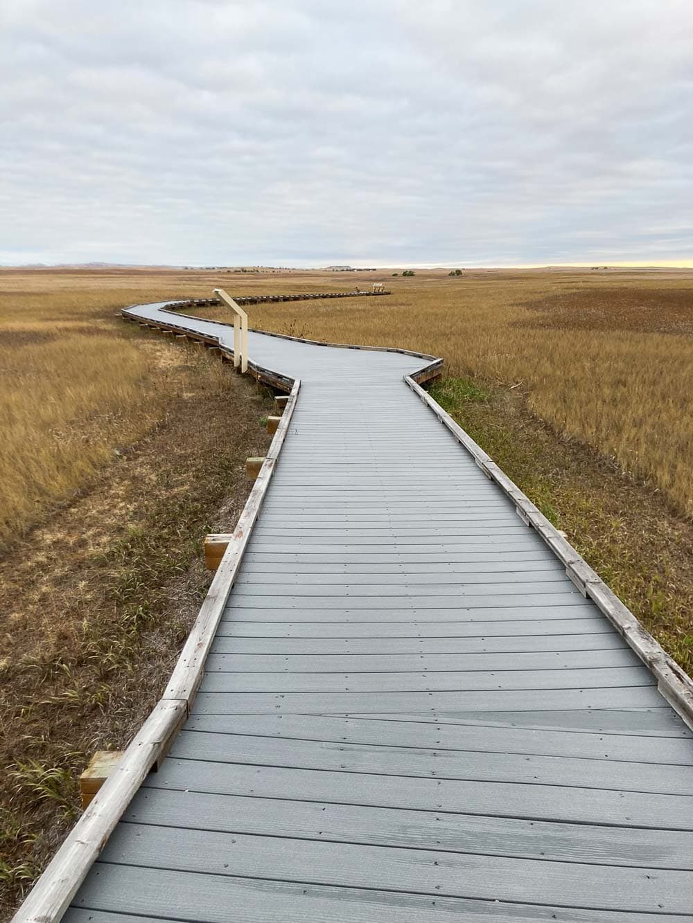 Prairie Wind Overlook boardwalk in Badlands National Park, South Dakota