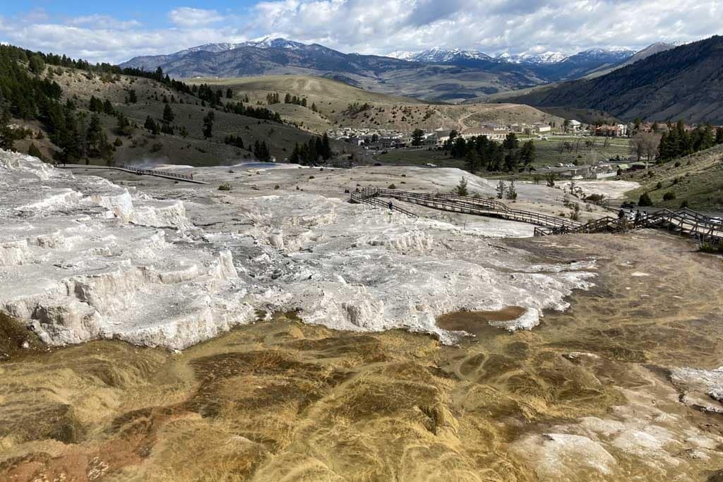 Lower Terraces at Mammoth Hot Springs, Yellowstone National Park