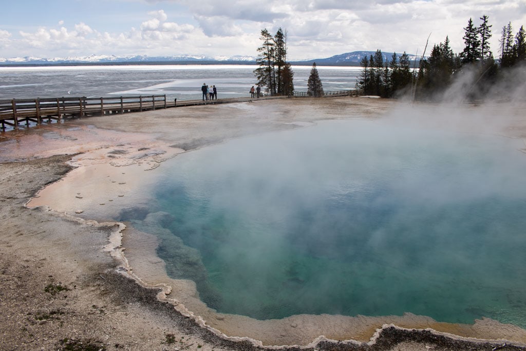 Black Pool at the West Thumb Geyser Basin in Yellowstone National Park