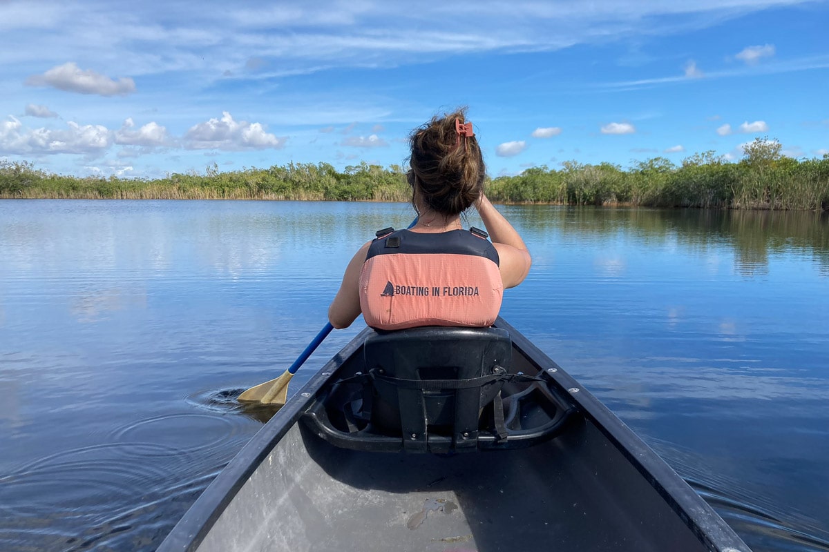 Paddling the Nine Mile Pond Canoe Trail is one of the best things to do near Flamingo, Everglades National Park, Florida
