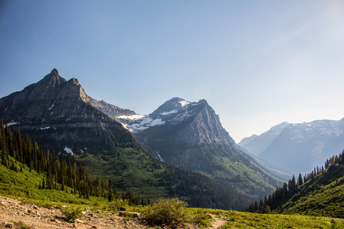 Big Bend view on the Going-to-the-Sun Road in Glacier National Park