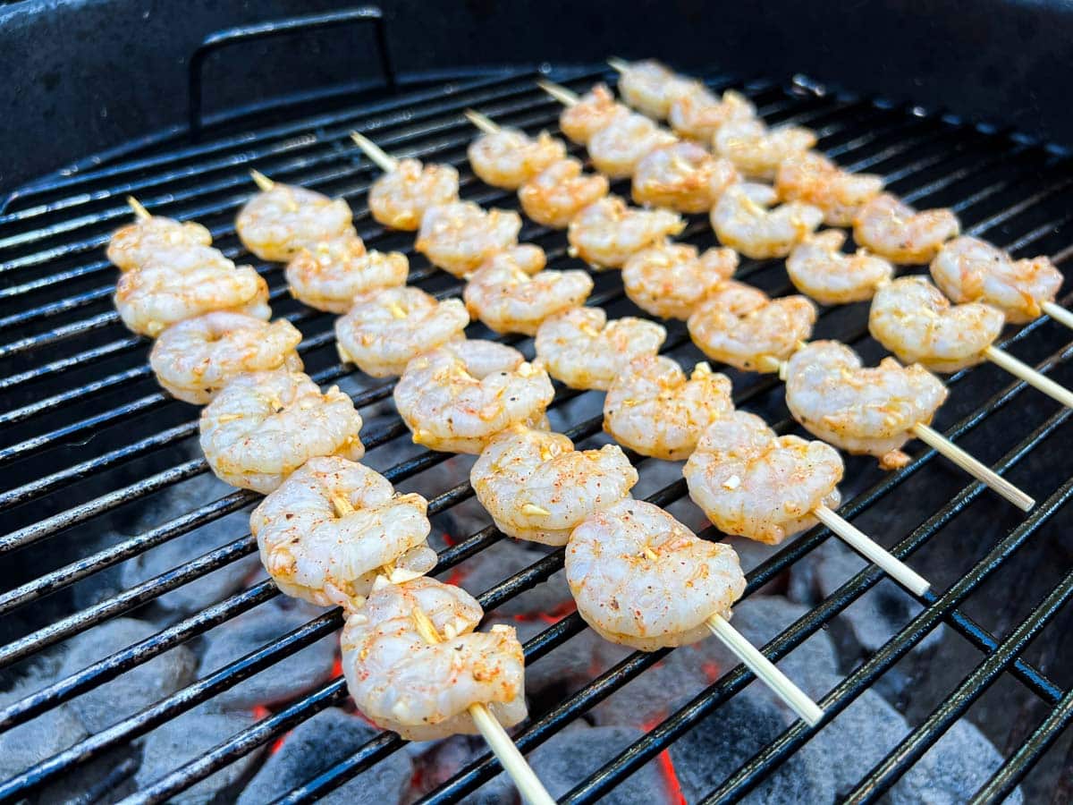 Gulf shrimp on the grill