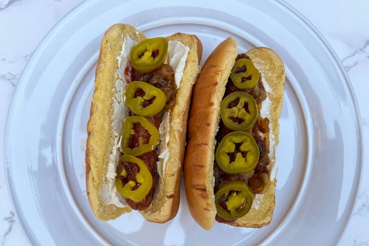 Seattle-style hot dogs recipe inspired by Mount Rainier National Park, Washington