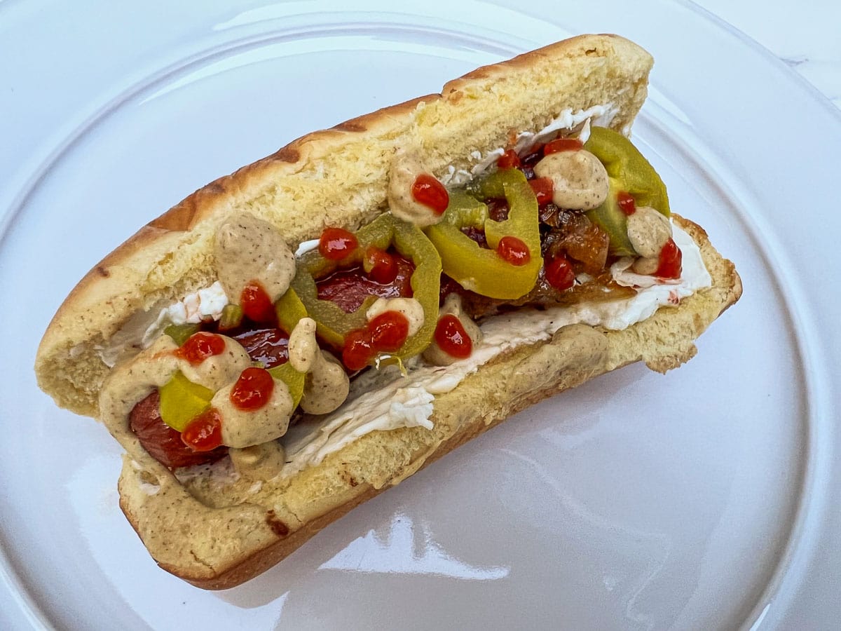 Seattle-style hot dogs recipe inspired by Mount Rainier