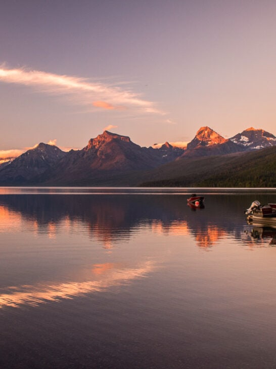 Sunset at Lake McDonald in Glacier National Park, Montana