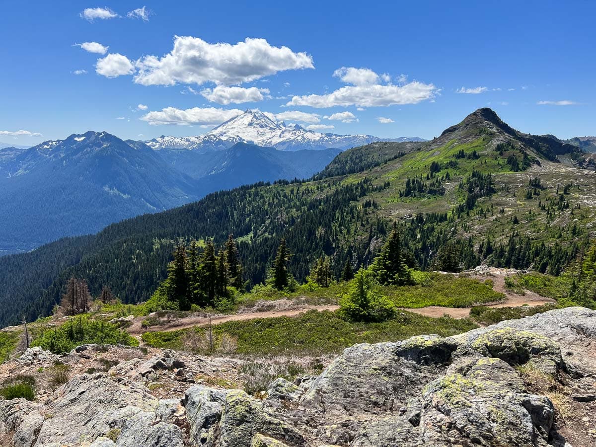 Mount Baker landscape seen from the Yellow Aster Butte Trail, Mount Baker-Snoqualmie National Forest