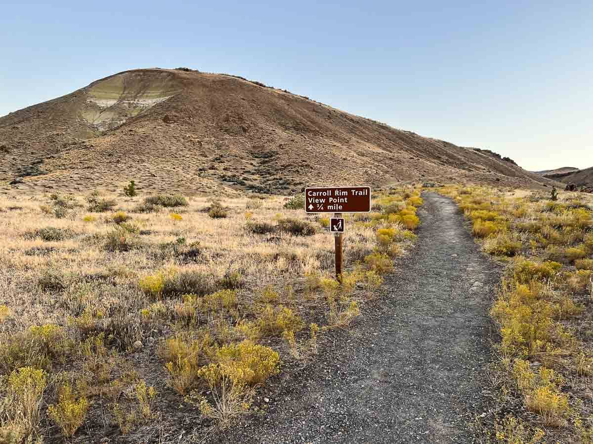 Carroll Rim Trailhead at the Painted Hills Unit in John Day Fossil Beds National Monument, Oregon