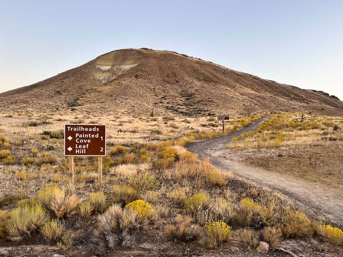Caroll Rim Trailhead at the Painted Hills Unit in John Day Fossil Beds National Monument