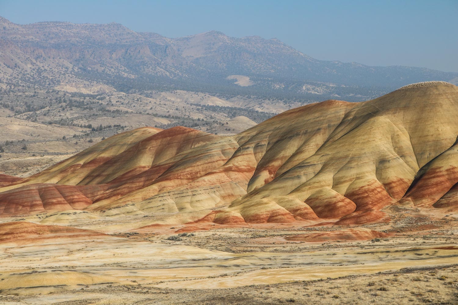 Painted Hills in John Day Fossil Beds National Monument - Oregon