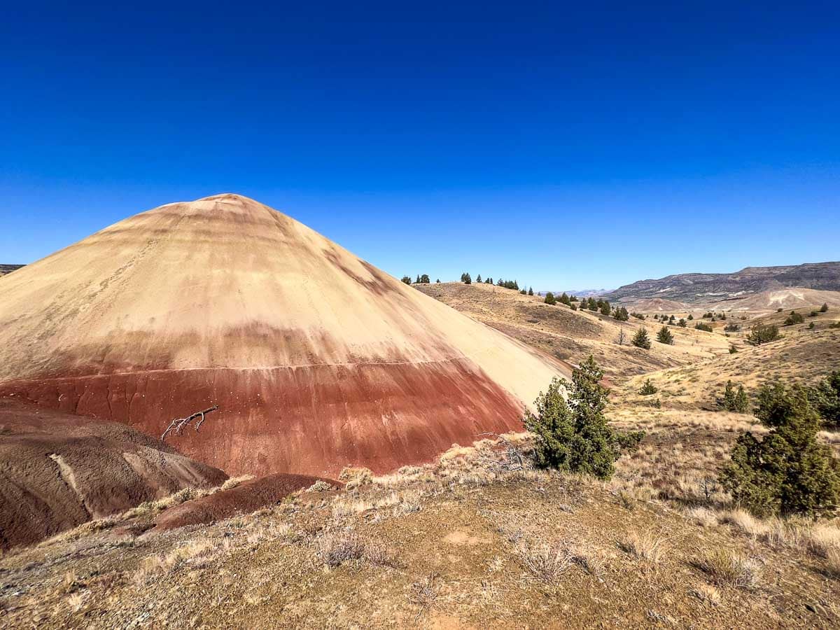 Red Scar Knoll Trail at Painted Hills Unit in John Day Fossil Beds National Monument, Oregon