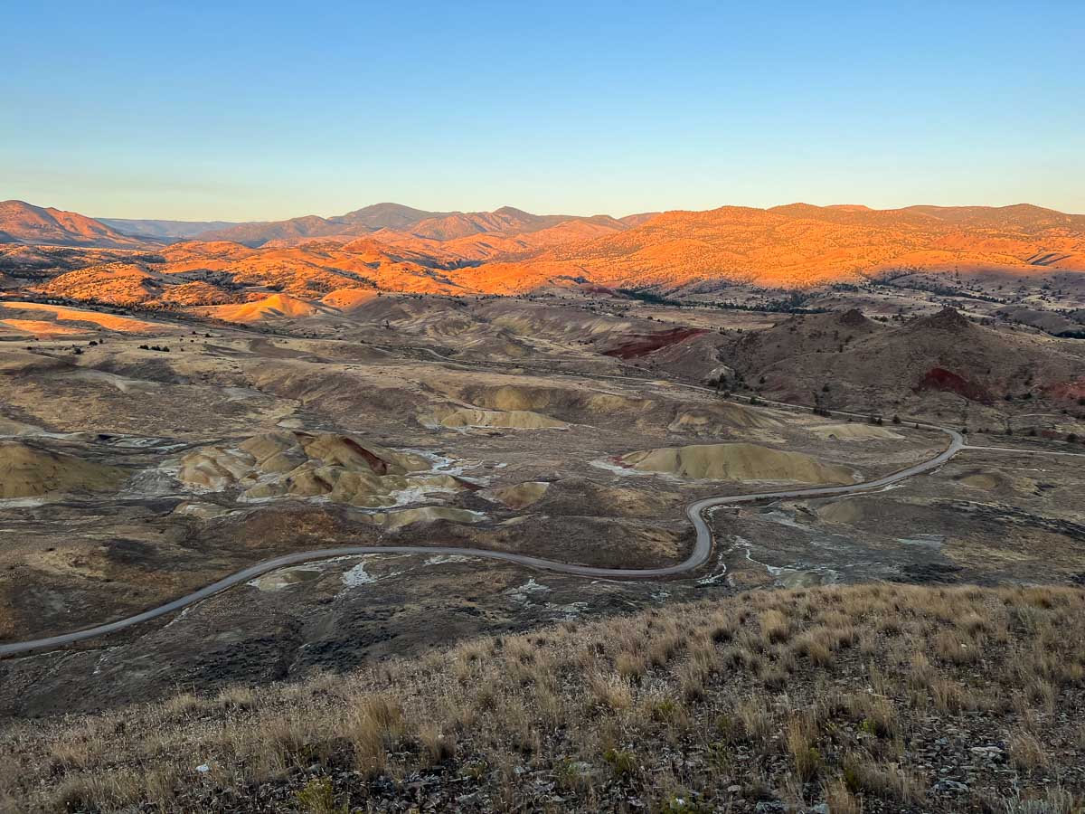 Sunrise at the Painted Hills Unit of John Day Fossil Beds, Oregon