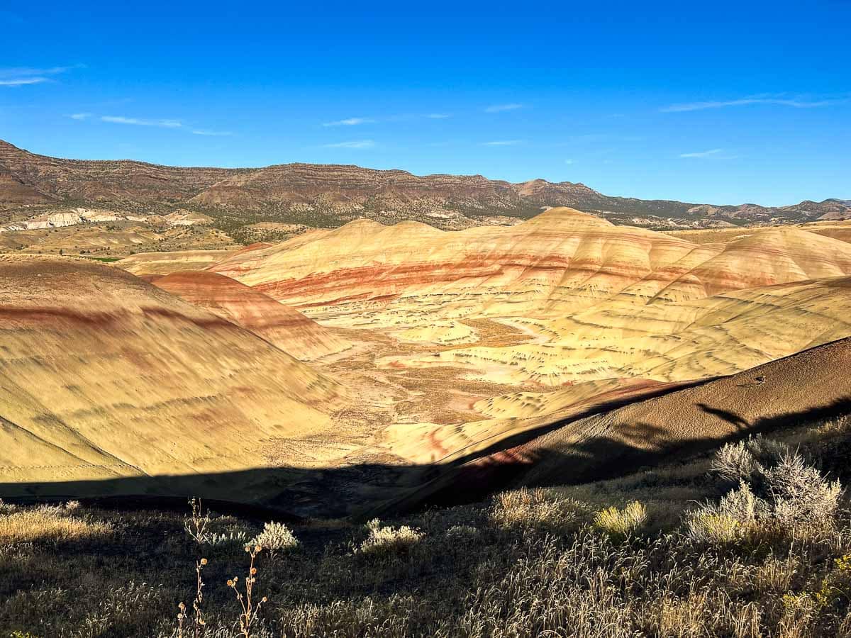 View on the Painted Hills Overlook Trail in John Day Fossil Beds National Monument