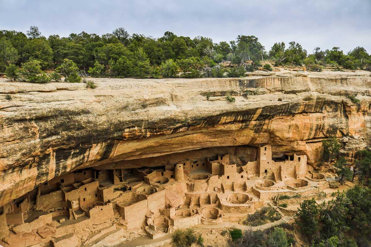 Cliff Palace cliff dwelling in Mesa Verde National Park, Colorado