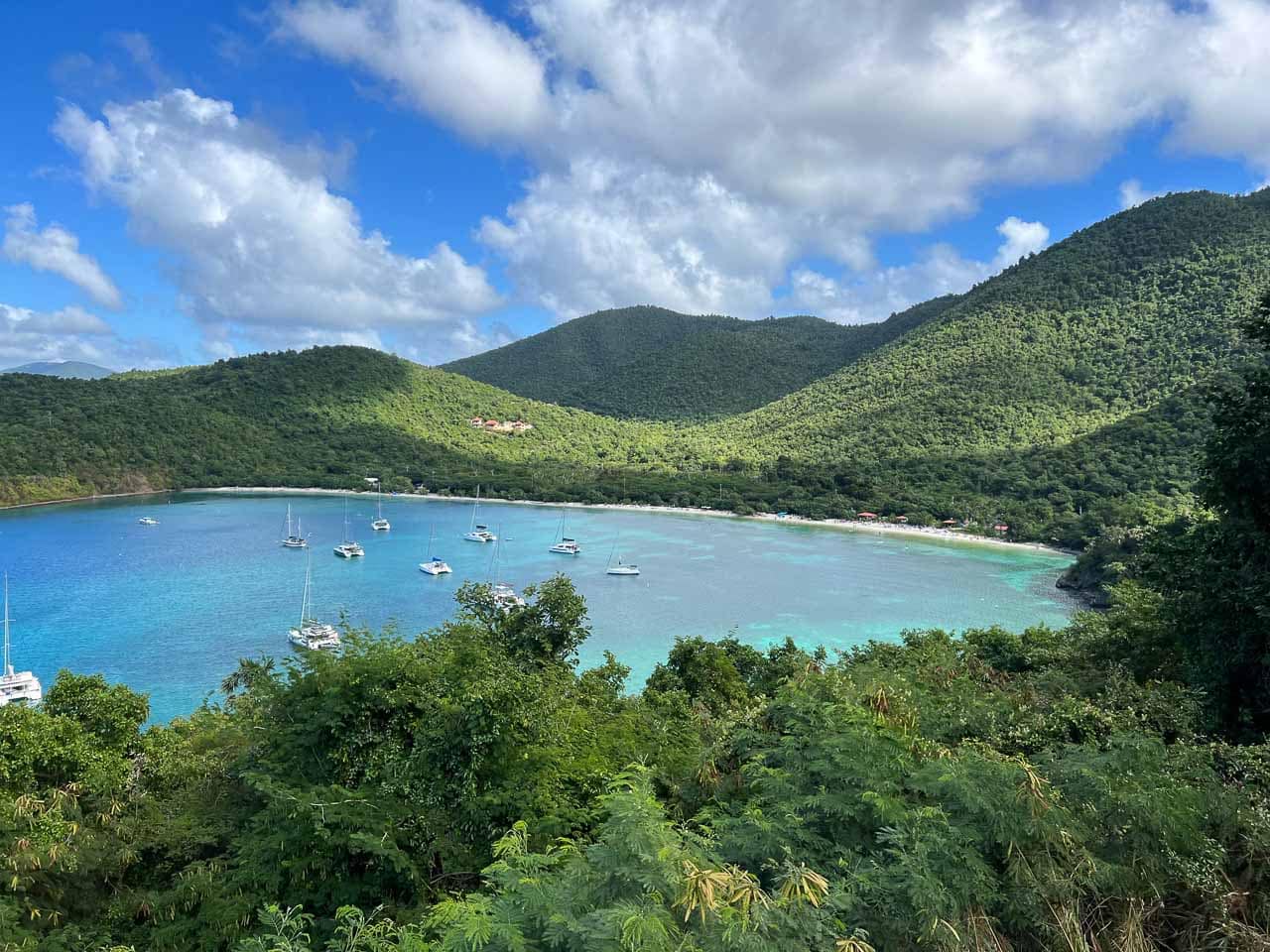 Maho Bay Overlook view in Virgin Islands National Park, St. John