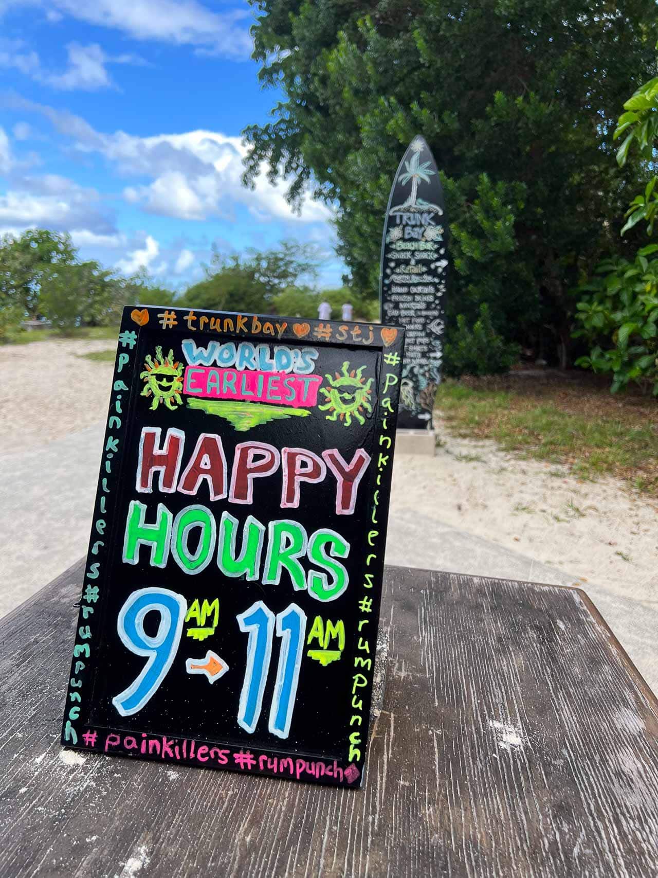 Happy Hour at Trunk Bay in Virgin Islands National Park