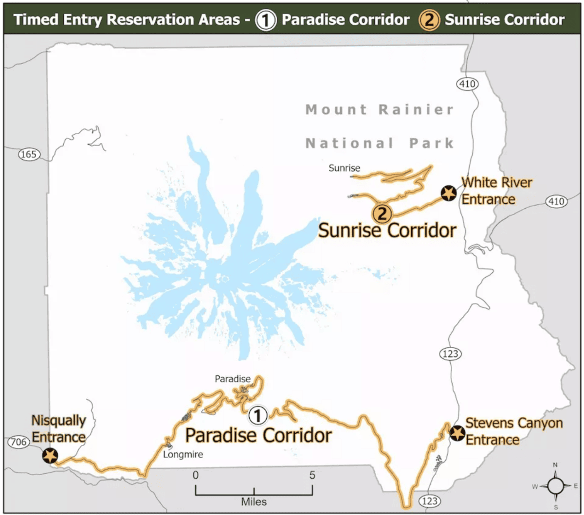 Timed Entry Reservations Coming to Mount Rainier in Summer 2024 The National Parks Experience