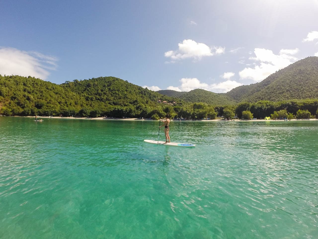 Stand-up Paddleboarding in Maho Bay, Virgin Islands National Park