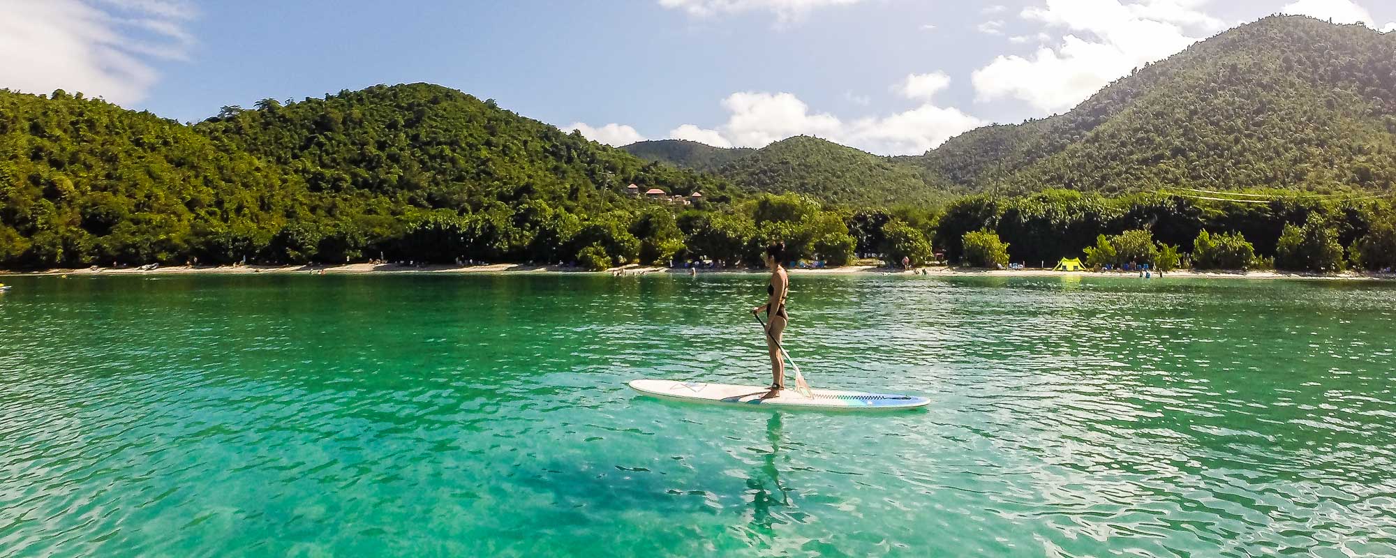 Stand-up Paddleboarding in Maho Bay, Virgin Islands National Park