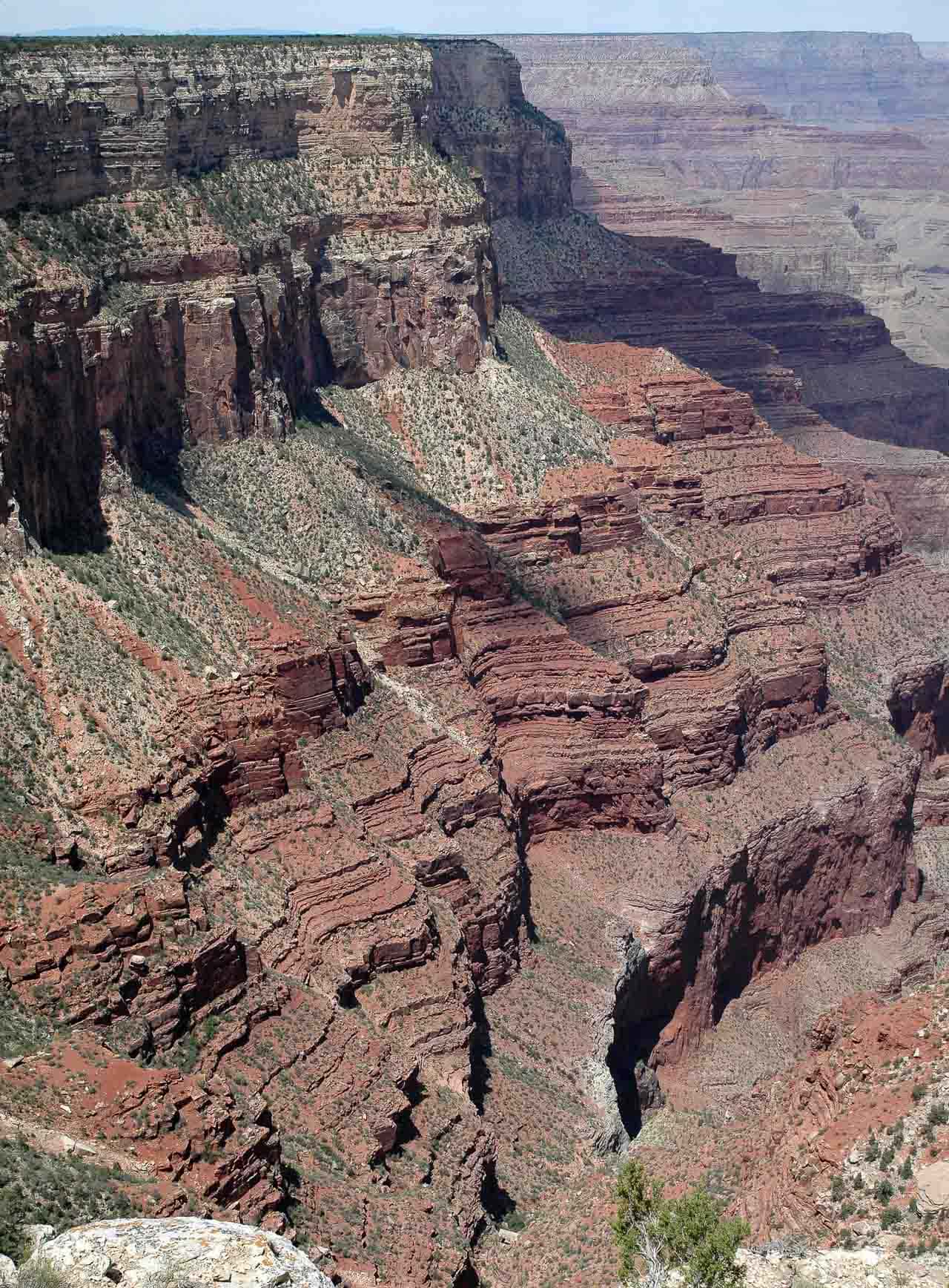 The Abyss overlook on Hermit Road in Grand Canyon National Park - Image credit NPS