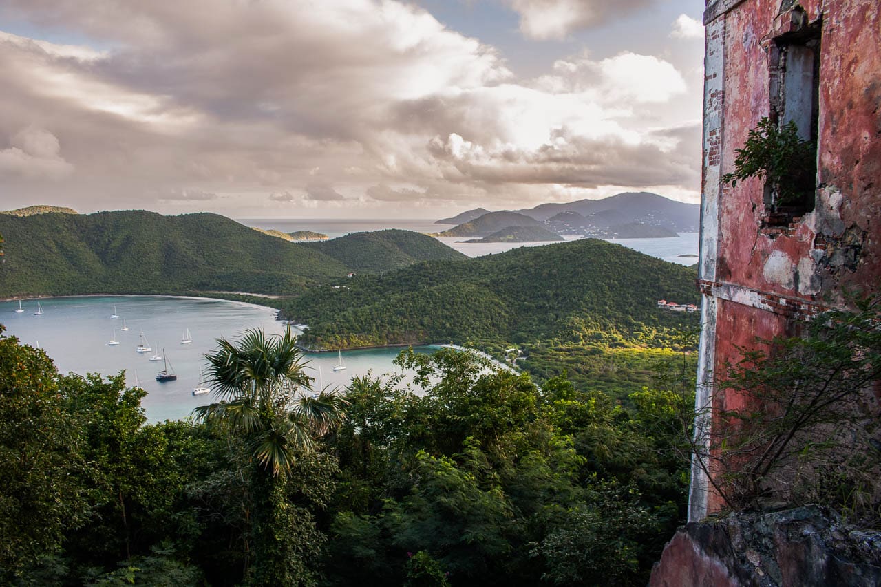 View from America Hill Ruins on the Cinnamon Bay Trail, Virgin Islands National Park