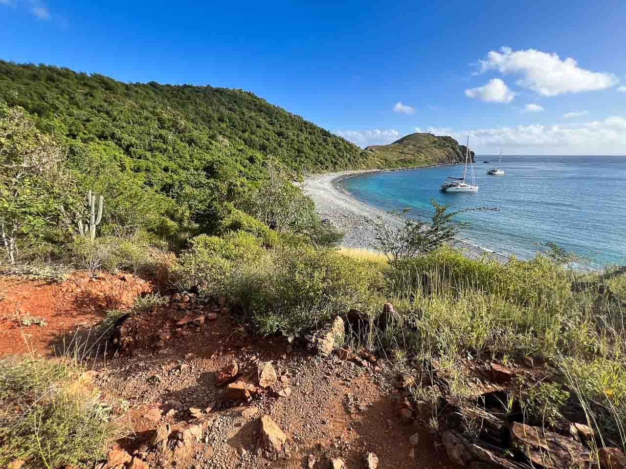Beach view on the Ram Head Trail in Virgin Islands National Park