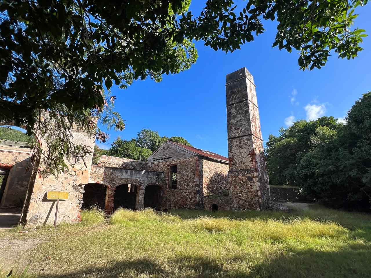 Reef Bay Sugar Mill ruins in Virgin Islands National Park, St. John