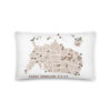 National Parks Map Pillow - Image 2