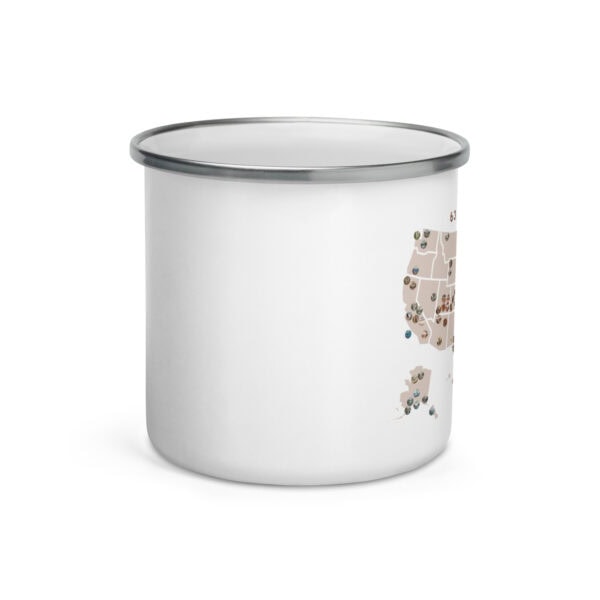 National Parks Map Enamel Mug - Image 2
