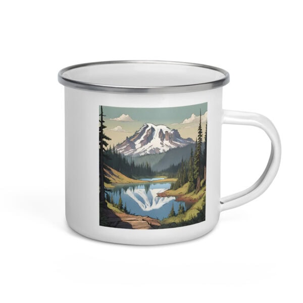 Mount Rainier National Park Enamel Mug