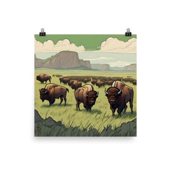 Theodore Roosevelt National Park Poster