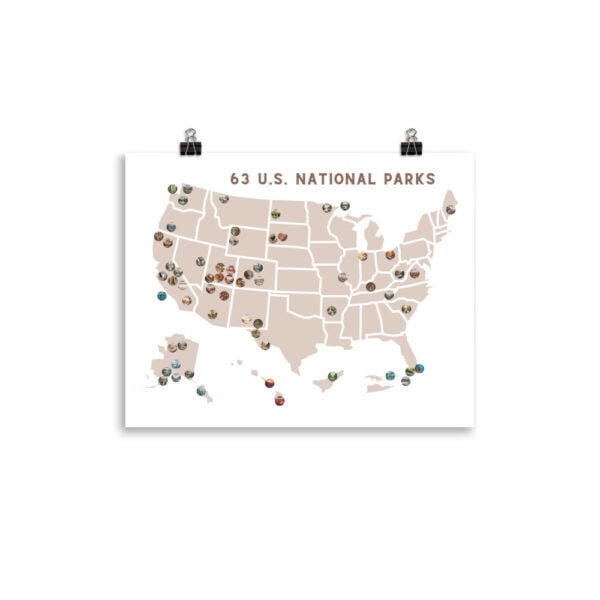 National Parks Map Poster - Image 2