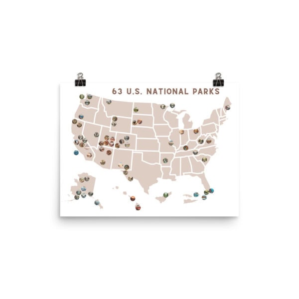 National Parks Map Poster - Image 3