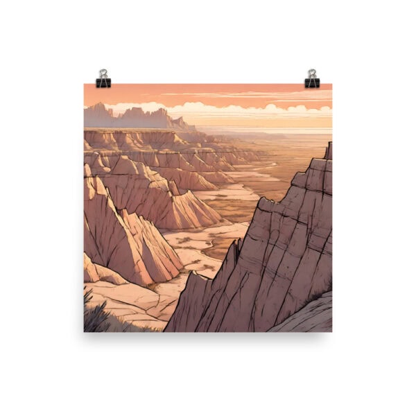Badlands National Park Poster - Image 3