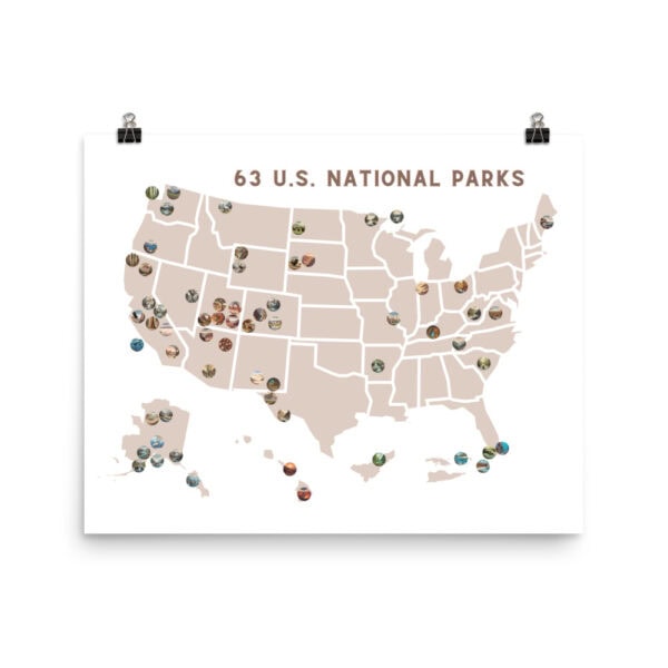 National Parks Map Poster - Image 5