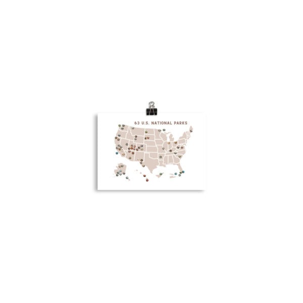 National Parks Map Poster - Image 6