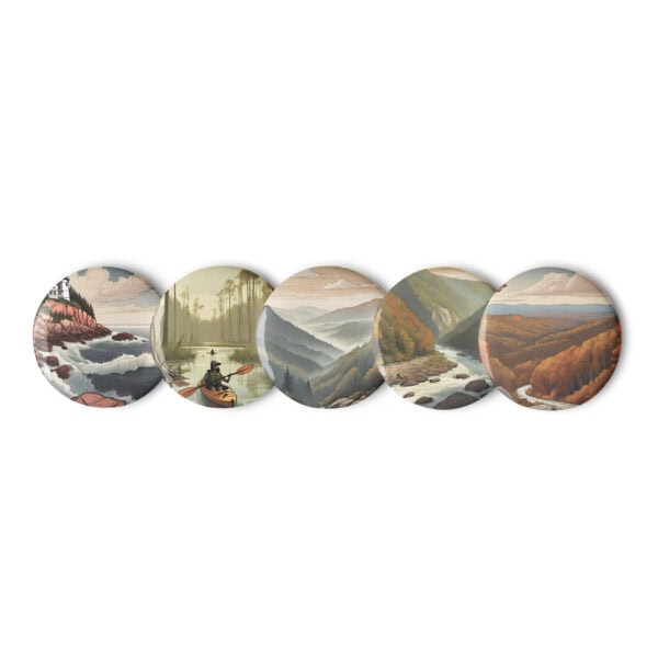 East Coast National Parks Pin Buttons (Set of 5) - Image 2