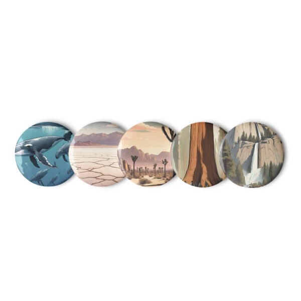 California National Parks Pin Buttons (Set of 5) - Image 2
