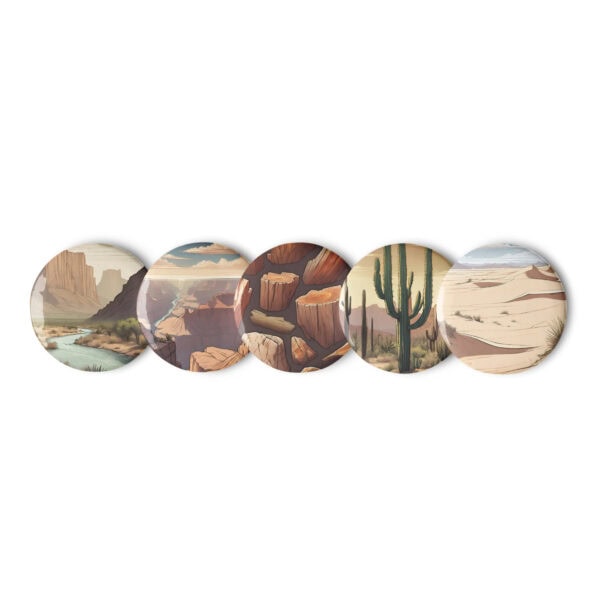 Southwest National Parks Pin Buttons (Set of 5) - Image 2
