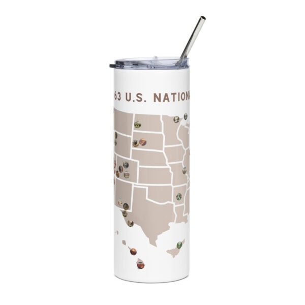 National Parks Map Stainless Steel Tumbler