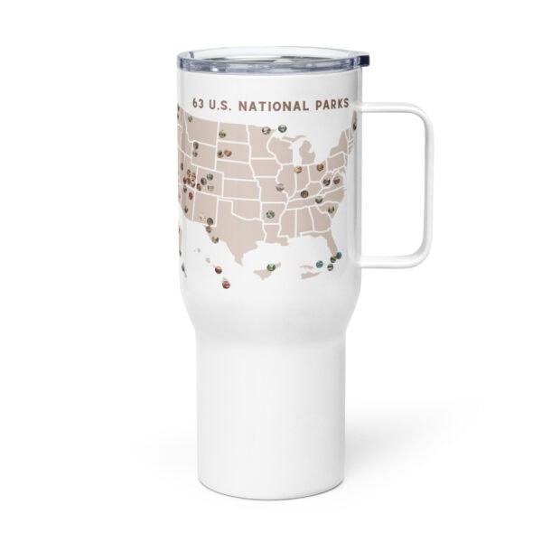 National Parks Map Travel Mug