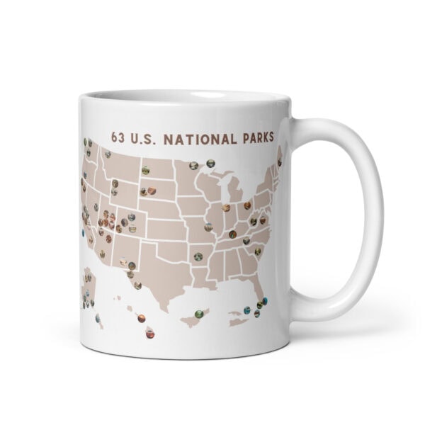 National Parks Map Mug