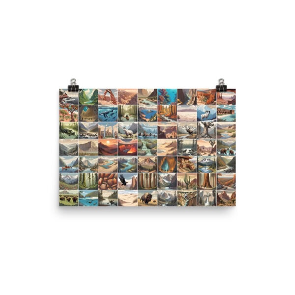 63 National Parks Poster
