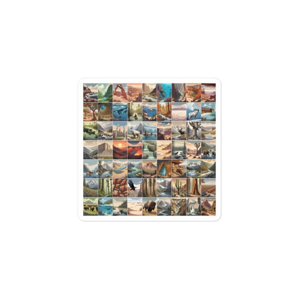 63 National Parks Stickers