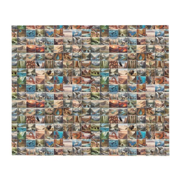 63 National Parks Throw Blanket